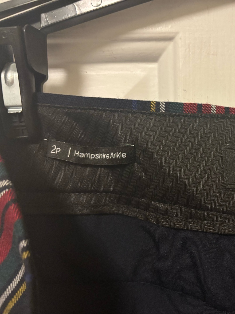 Talbots Plaid Hampshire Ankle Tartan Pants Size 2P Petite - Picture 2 of 3